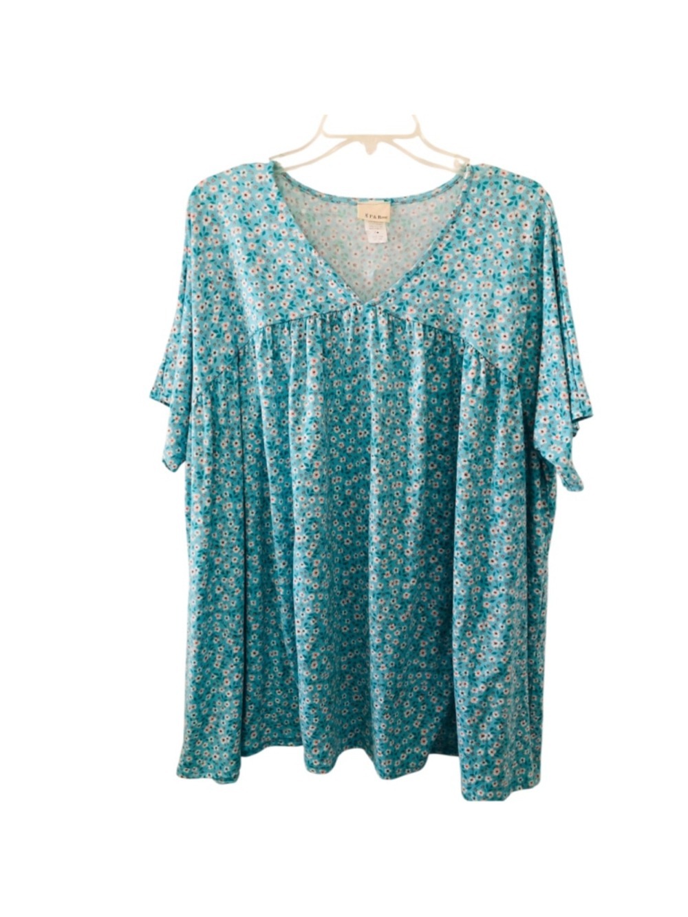 Size 2XL P & Rose Whimsy Babydoll Top Boutique Vintage Loungewear Delicate